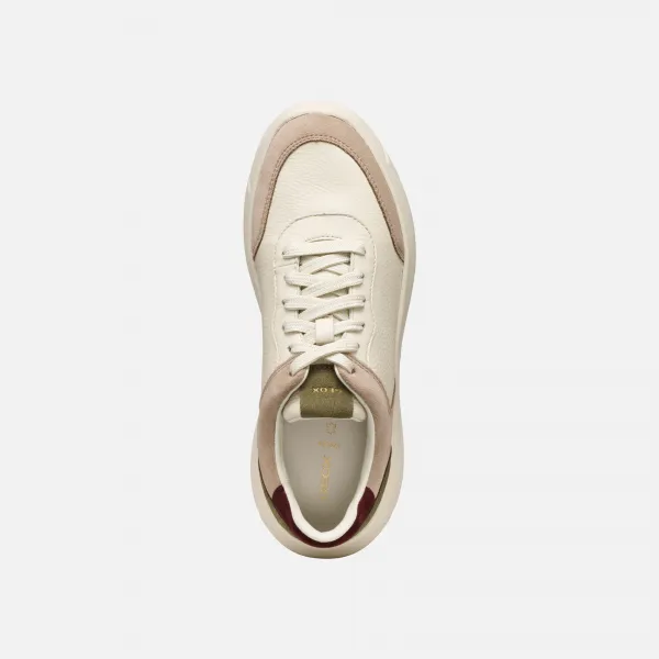 Cream women's sneakers Geox Nebula 2.0 - Women's