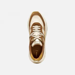 Light brown women's sneakers Geox Diamanta - Women's