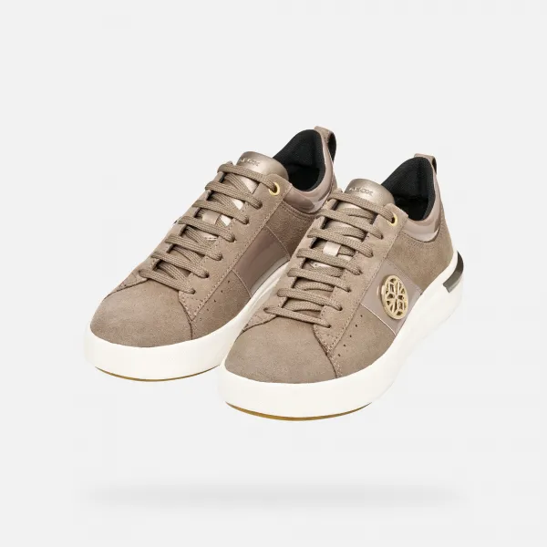 Beige women's sneakers Geox Dalyla - Women's