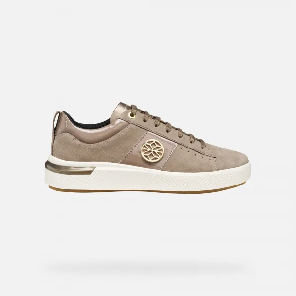 Beige women's sneakers Geox Dalyla - Women's