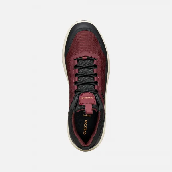 Burgundy men's sneakers Geox Spherica 4X4 ABX - Men's