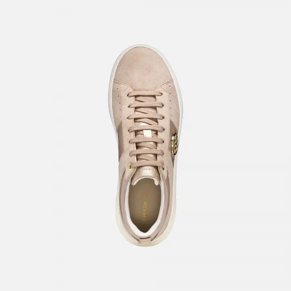 Beige women's sneakers Geox Dalyla - Women's