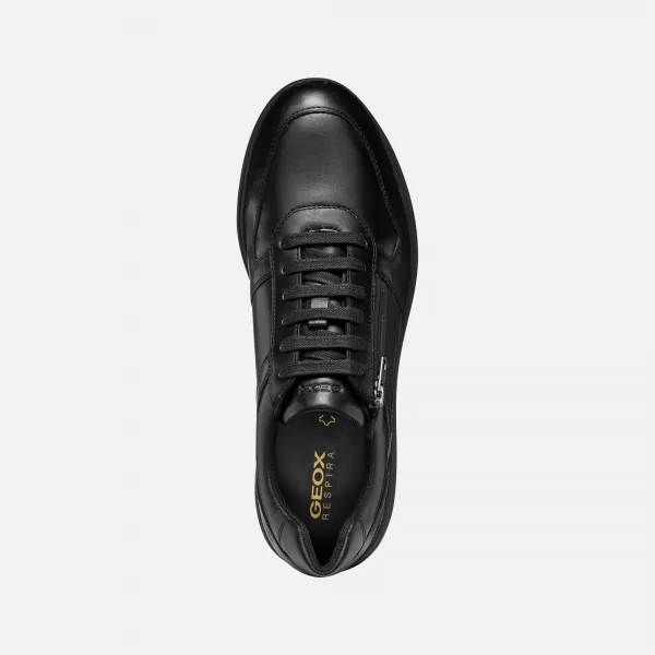 Men's Black Geox Spherica EC12 Sneakers - Mens