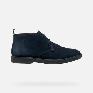 Dark blue men's ankle boots Geox Spherica EC17 - Men's