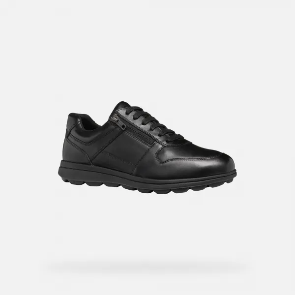 Men's Black Geox Spherica EC12 Sneakers - Mens