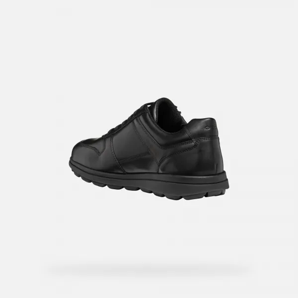 Men's Black Geox Spherica EC12 Sneakers - Mens