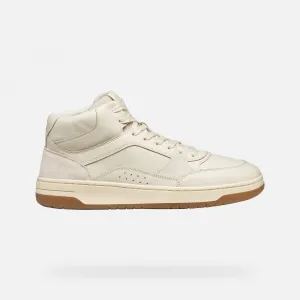 Cream men's sneakers Geox Sedral Court - Men's