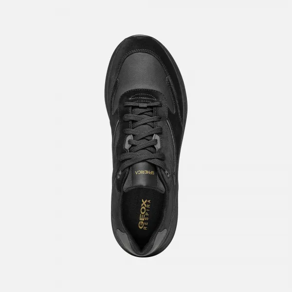 Black men's sneakers Geox Spherica Actif X1 - Men's