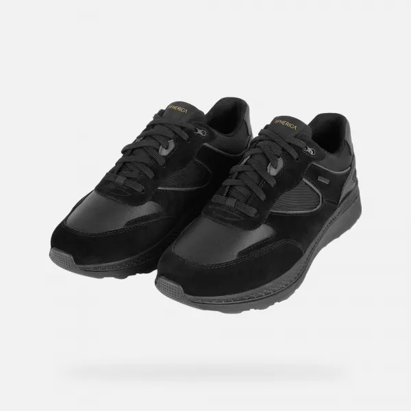 Black men's sneakers Geox Spherica Actif X1 - Men's