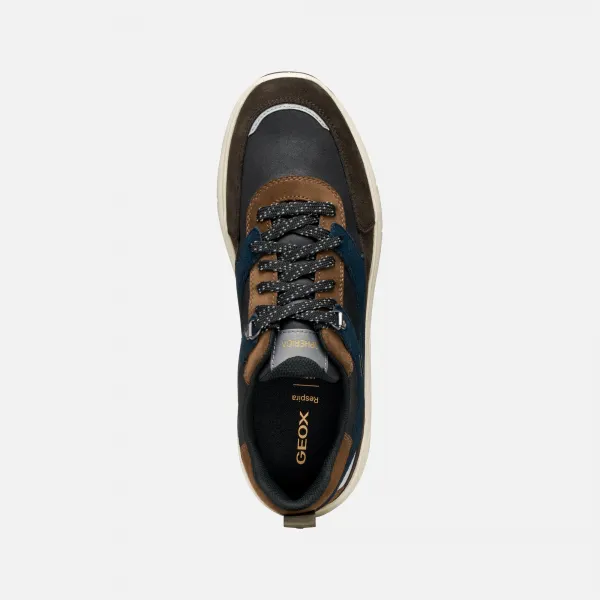 Dark brown men's sneakers Geox Spherica 4X4 B ABX - Men's