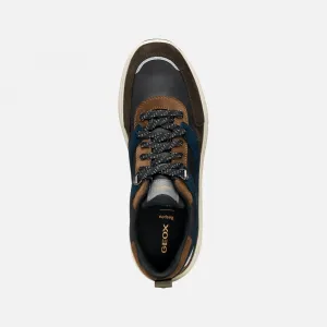 Dark brown men's sneakers Geox Spherica 4X4 B ABX - Men's