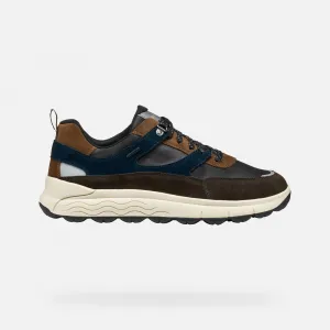 Dark brown men's sneakers Geox Spherica 4X4 B ABX - Men's