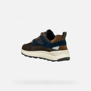 Dark brown men's sneakers Geox Spherica 4X4 B ABX - Men's