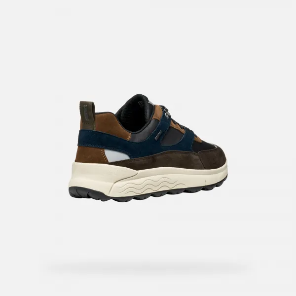 Dark brown men's sneakers Geox Spherica 4X4 B ABX - Men's