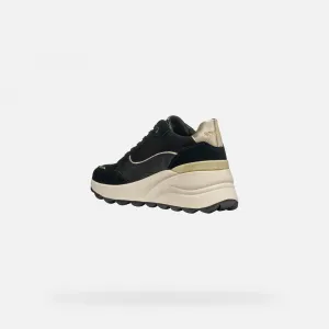 Black women's sneakers Geox Spherica EC13 - Women's