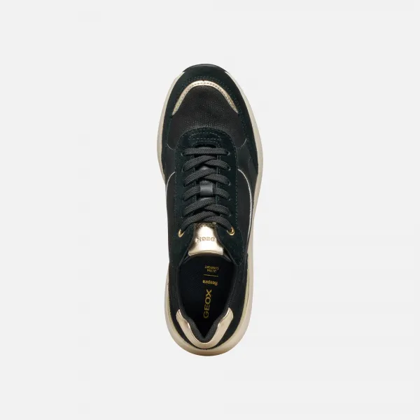 Black women's sneakers Geox Spherica EC13 - Women's