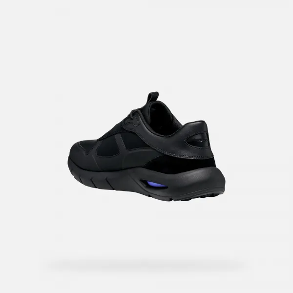 Black men's sneakers Geox Spherica ECUB-5 - Men