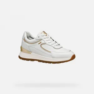 White women's sneakers Geox Desya ABX - Women's