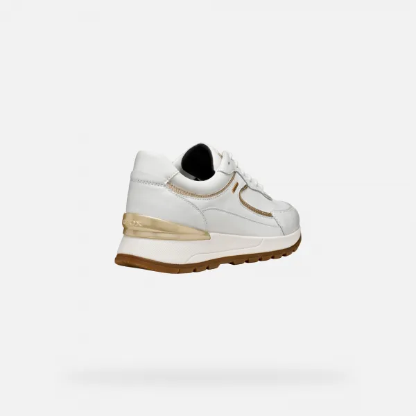 White women's sneakers Geox Desya ABX - Women's