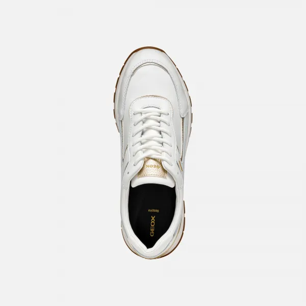 White women's sneakers Geox Desya ABX - Women's