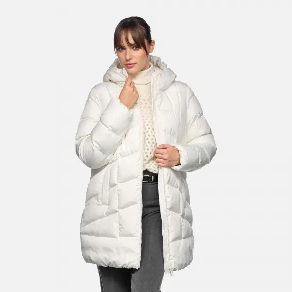 Cream women's jacket Geox Anylla - Women's