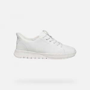White women's sneakers Geox Flextride Plus - Women's