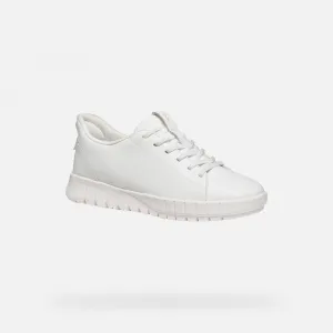 White women's sneakers Geox Flextride Plus - Women's