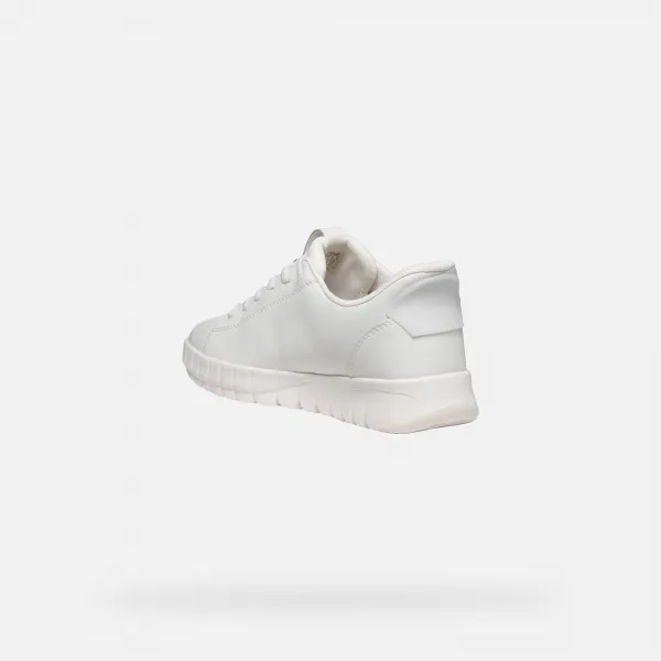 White women's sneakers Geox Flextride Plus - Women's