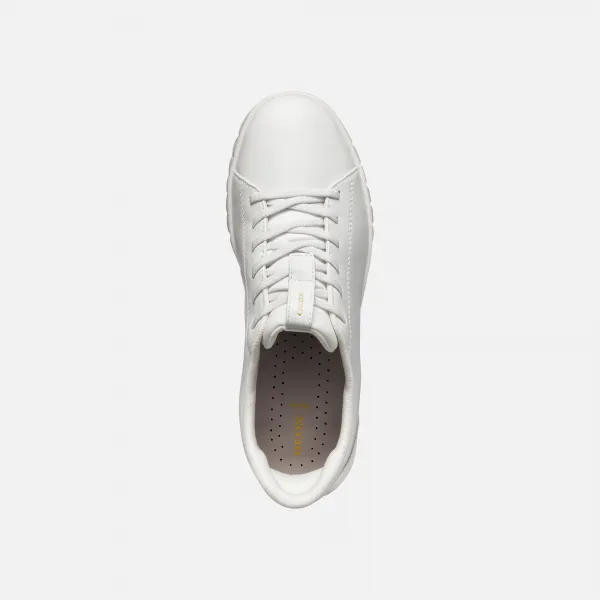 White women's sneakers Geox Flextride Plus - Women's