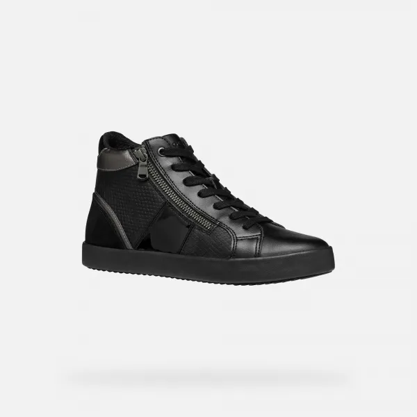 Black women's sneakers Geox Blomiee - Women's