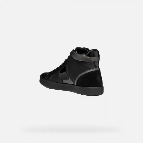 Black women's sneakers Geox Blomiee - Women's