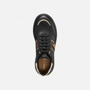 Black women's sneakers Geox Spherica ECUB-3 - Women's