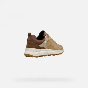 Beige women's sneakers Geox Spherica 4X4 B Abx - Women's