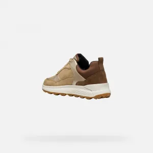 Beige women's sneakers Geox Spherica 4X4 B Abx - Women's