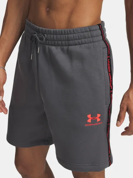 Men's shorts Under Armour UA Icon Fleece Short Taping-GRY - Men's