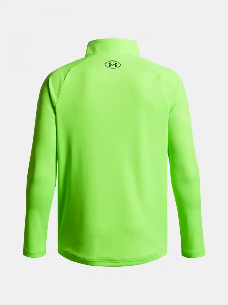 Boys' T-shirt Under Armour UA Tech 2.0 1/2 Zip-GRN - Boys