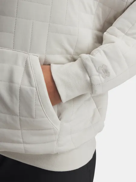 Women's sweatshirt Under Armour Unstoppable Flc Txtr Hoodie-WHT - Women's