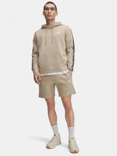 Men's shorts Under Armour UA Icon Fleece Short Taping-BRN - Men's