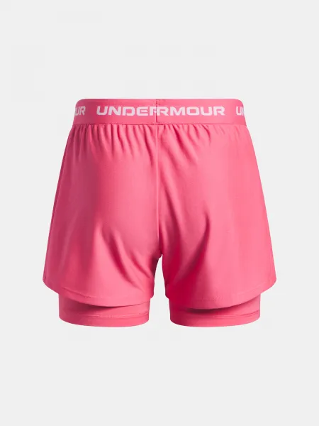 Girls' shorts Under Armour UA Tech Play Up 2n1 Short-PNK - Girls