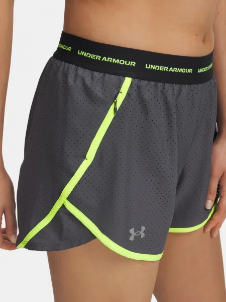 Women's shorts Under Armour UA Fly By 3'' Novelty Short-GRY - Women's