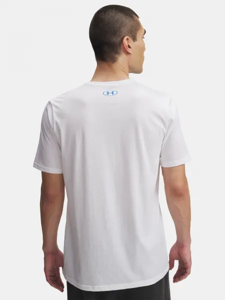 Men's T-shirt Under Armour UA TRIPLE STACK LC LOGO SS-WHT - Men's