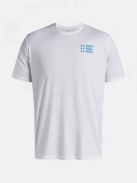 Men's T-shirt Under Armour UA TRIPLE STACK LC LOGO SS-WHT - Men's