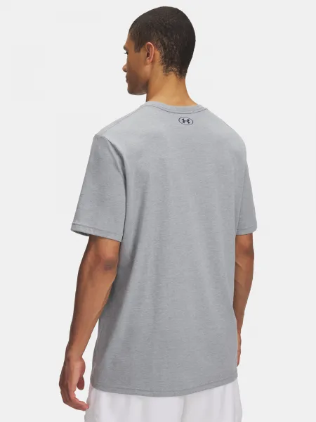 Men's T-shirt Under Armour UA COLLEGE CREST LOGO SS-GRY - Men's