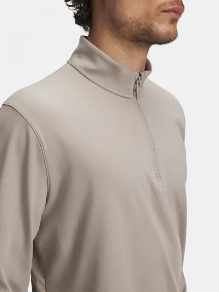 Men's T-shirt Under Armour UA Meridian 1/4 Zip-BRN - Men's