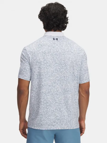 Men's T-shirt Under Armour UA Matchplay Printed Polo-WHT - Men's