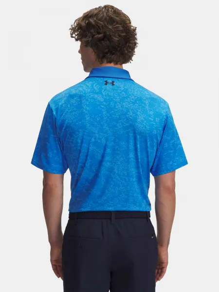Men's T-shirt Under Armour UA Playoff 3.0 Printed Polo-BLU - Men's