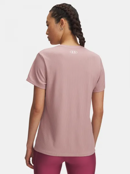 Women's T-shirt Under Armour Tech Rib SSC-PNK - Women's