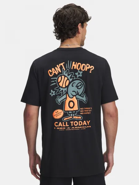 Men's T-shirt Under Armour UA M 60/40S Can't Hoop SS-BLK - Men