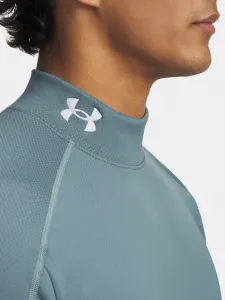 Men's T-shirt Under Armour Cold Weather Grid LS Mock-BLU - Men's