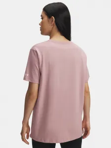 Women's T-shirt Under Armour Rival OS Campus Tee-PNK - Women